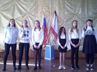 8 ноября в школе прошел фестиваль патриотической песни "Моя Россия, моя страна".