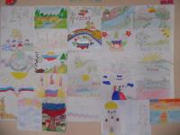 С 21 по 25 октября в школе прошла выставка рисунков "Мы едины" ко Дню народного единства